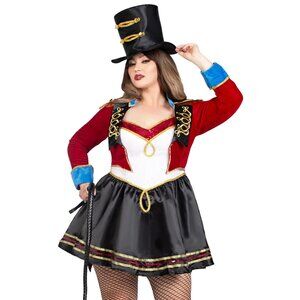 Plus Size Two Piece Classic Ringmaster Costume Set